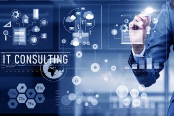 Professional IT consulting team delivering digital transformation solutions